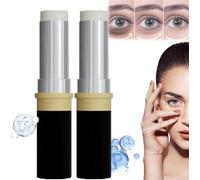 Lumibalm Lot de 2 bâtons pour poches sous les yeux, bâton de sérum pour les yeux, bâton de crème contour des yeux au curcuma, bâton de baume pour les yeux, bâton de crème contour des yeux anti-âge,