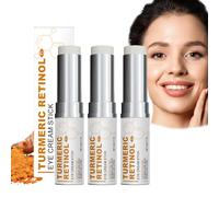 Lumibalm Stick pour les sacs pour les yeux, le bâton pour l'œil du rétinol de curcuma, le bâton pour les yeux du rétinol, la crème pour les yeux pour les poches et les sacs sous les yeux (3 pcs)