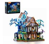 Lumibricks Auberge Sylvestre de Jouets Ensemble de Construction Modulaire avec Lumière, 3120 Pcs,Kit De Construction Elfique Magique De La Forêt Fantastique, Idée Cadeau pour Adolescents & Adultes