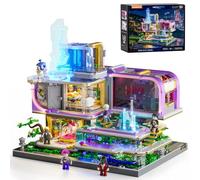 Lumibricks Cyberpunk Salon Élite Set de Construction LED Modulaire pour Adultes, Finition Métallisée, 2167 Pièces