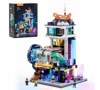 Lumibricks L9098 - Cyberpunk Floating Train Station (la station de train cyberpunk)