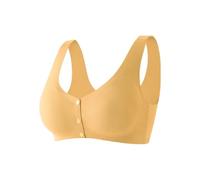 LumiDaisy - Comfort Gathering Bras, Trendy Front Closure Posture Correcting Bra(Yellow,3XL)