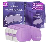 LumiDew Lot de 16 masques à vapeur chauffants auto-chauffants pour le sommeil, compresse chaude pour les yeux, chaleur humide pour soulager les yeux secs, traitement des yeux origle, spa, essentiels