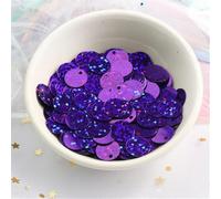 Lumière, 200 paillettes de 10 mm à sequins for la décoration mariage, bijoux et accessoires vestimentaires(Dark Purple)