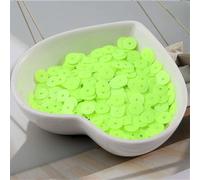 Lumière, 720 paillettes plates rondes de 6 mm, couleur unie, for la couture, les loisirs créatifs, décoration mariage et accessoires faits main(Solid Fluo Green)
