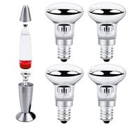 30W E14 R39 Ampoule à Réflecteur de Lampe à Lave, Blanc Chaud 2700K, 340LM, E14 Culot R39 Ampoules Chauffante, AC220-230V, pour Chauffer Lampe à Bulles, Lampe à Fusée, Lampe Pailletée (Argentés)