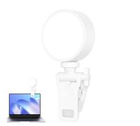 Lumière à anneau avec clip pour ordinateur portable - lumière en streaming à LED | lumière de téléphone à LED de 6 pouces avec modes de lumière réglables | La lumière en anneau est équipée d'un clip
