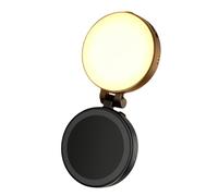 Lumière à anneau Selfie-lumière portable 6 x 6 x 1,9 cm, éclairage de remplissage compact, téléphone à clip rechargeable avec 3 niveaux de luminosité réglables | Compacct Sellfie Lighting LED LIIGH