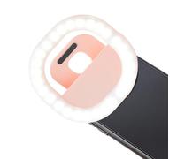 Lumière à Anneaux pour Le téléphone | Light Mobile Phone Light à 3 Vitesses Lumière annulaire | Selfie Ring Rechargeable Video Conference avec Clip pour Le Maquillage de conférence Zoom