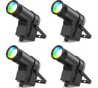 Lumière à effet scénique, éclairage RGBW,DMX, ZQ07010-4pcs, fiche EU