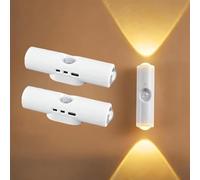 Lumière ambiante rechargeable avec capteur de mouvement LED intelligent, applique à changement d'humeur multicolore sans perforation à montage magnétique, pour escaliers, armoire, armoire, salle A
