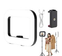 Lumière annulaire de téléphone - Lampe de remplissage de caméra portative, lumière selfie portable | Conception LED haute luminosité, style de poignée stabilisateur, utilisation de streaming en direct