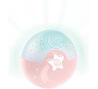 Lumière Apaisante Et Projecteur ¿ Veilleuse À Clipser Avec Design Grow-With-Me, Projecteur De Nuit Étoilée Et Lampe De Table Avec Mélodies Et Capteurs Sonores Intégrés, Rose