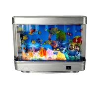 Lumière Aquarium Tropical Artificielle - Éclairage Décoratif Aquarium | Lumière Ornementale Simulation Poissons | Lampe Aquariums LED 5W, IP42, ABS 31x24x8,2 cm Salon Chambre Bureau Hôtel