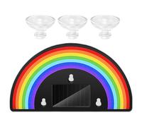 Lumière arc-en- pour fenêtre de voiture - Portable - Ventouse | Lampe de projection d'ambiance pour intérieur de véhicule - Pour pare-brise et coucher de soleil - Accessoire décoratif pour
