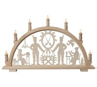 Lumière Arc Mineurs 7-Flamme Électrique Éclairé LxHxP 66x40,5x6Cm NEUF