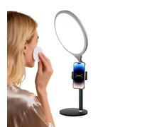 Lumière avec trépied - LED à écran complet portable avec support pour téléphone | Support de table pour lumière de téléphone - Pour transmission par ordinateur en vidéoconférence Vlog maquillage