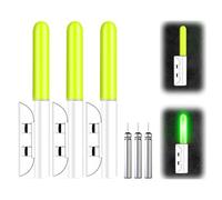 Lumière Canne à Pêche LED,Cloches Alarme pour Peche avec Batterie,Bâton Lumineux pour la Pêche de Nuit Accessoire Peche,Bouchon Peche Lumineux Accessoires Peche de Matériel de Pêche de Nuit