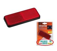 Lumière catadioptre pour véhicules Lampa 90160 rouge homologué E11 02 0622 universel rectangulaire LUN 9,00 x 3,5 x épaisseur 1,0 cm