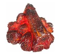 Lumière cheminée sans flamme LED réaliste buche bois lumineuse décorative Noël fête salon chaleureux Label