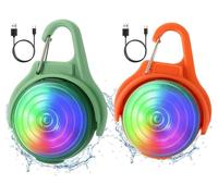 Lumiere Chien Nuit Rechargeable USB C, Lampe Chien IPX4 avec Clip (Lot de 2), Dog Lights Clip on pour Collier Et Harnais, Visibilité 500 m