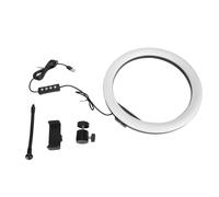 Lumière Circulaire LED avec Support 162 LED à économie d'énergie, luminosité réglable, éclairage Doux pour Diffusion en Direct, Tournage vidéo, éclairage de Studio, matériau ABS,