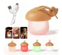 Lumière clignotante LED pour chiens et chats - Lumière de sécurité pour cartable - 3 modes d'éclairage et rechargeable par USB - Forme de champignon tridimensionnel - Réflecteurs - Lumière de vélo