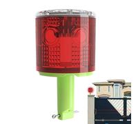 Lumière clignotante solaire - Phare marin de quai, lumière de sécurité clignotante super lumineuse, panneau de signalisation routière étanche pour la circulation routière