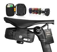 Lumiere & Co. Falcon Sacoche magnétique - 0,37 L | 12,7 cm x 7,6 cm x 3,8 cm | Design Minimaliste élégant, Fixation Rapide par Boucle magnétique | Sacoche de vélo (Noir, Ultra-compacte)