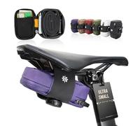 Lumiere & Co. Falcon Sacoche magnétique - 0,37 L | 12,7 cm x 7,6 cm x 3,8 cm | Design Minimaliste élégant, Fixation Rapide par Boucle magnétique | Sacoche de vélo (Violet, Ultra-compacte)