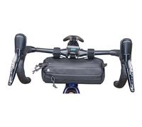 Lumiere & Co. Sac de Guidon de Vélo - Design Minimaliste - 3 Tailles, Plusieurs Couleurs - Sangles à Clip, Bandoulière (Noir, Moyen)