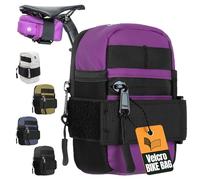 Lumiere & Co. Sacoche de Selle, Borsa da Sella per Bicicletta, Borsa da Sella per Ciclismo, Borsa da Sella per Mountain Bike, Borsa da Sella per Bici da Strada… (Purple)