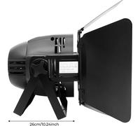 Lumière COB Par, 200W, contrôle du son DMX512, noir, prise EU