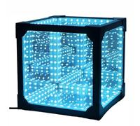 Lumière Cubique RVB Infinie, Lumière Tunnel Miroir 3D