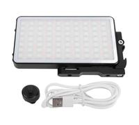 Lumière d’appoint LED 12 W Couleur complète avec Monture à Sabot Froid, lumière d’appoint vidéo Portable, Gradation Continue de 2700 K à 10 000 K, éclairage RGBWY Rotatif à 360°