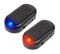 Lumière d'alarme de voiture clignotante - Système d'alarme simulé de voiture, lumières LED d'avertissement d'alarme | Lumière de sécurité antivol avec port USB, indicateur solaire d'alarme de véhicule