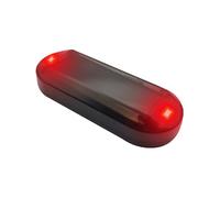 Lumière d'alarme de voiture factice - Faux système d'alarme de voiture clignotant à LED, énergie solaire - Dispositif antivol de sécurité de voiture étanche, dispositif antivol de voiture à longue dur