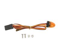 Lumière d'alarme de voiture RC, 5 Modes d'éclairage, haute Simulation, ronde et compacte, 10x15mm, voyant d'avertissement LED pour voiture 1/10 RC jaune