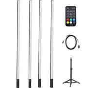 Lumière d'ambiance, contrôle Bluetooth, amélioration de l'humeur RGB, 4 pièces Pack Set