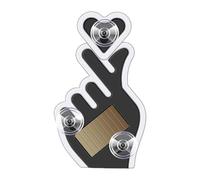 Lumière d'ambiance LED pour voiture - Lumière LED rechargeable en forme de cœur à énergie solaire, lumières d'ambiance sans fil avec pilier C en forme de cœur | Lampe sans fil d'avertissement de