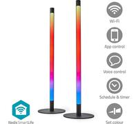 Lumière d'ambiance SmartLife | Wi-Fi | Tube | 600 lm | Blanc chaud à frais / RGBIC | 2700 - 6500 K | 36 W | Métal | 2 pièces