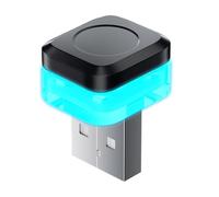 Lumière d'ambiance USB pour voiture - Lumière LED intérieure | Lampe de nuit multicolore sans fil | Lumière d'ambiance compacte enfichable, LED à changement de couleur avec modes pour console de