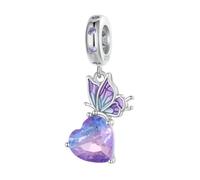 Lumière Dans L'Obscurité Firefly Charms 925 En Argent Sterling Dragonfly Crystal Flower Beads Fit Bracelet Bricolage Pendentif Collier