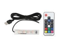 Lumière D'aquarium, Lumière D'aquarium RVB Avec Télécommande, Lampe LED Changeante Pour Aquarium Coloré, Lampe D'aquarium Pour Aquarium, rampe led aquarium, eclairage aquarium, lampe aquarium(Noir)