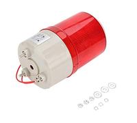 Lumière d'avertissement, 220V LED Feux d'avertissement Système d'alarme acousto-optique Lampe rotative d'urgence LED Strobe (rouge)
