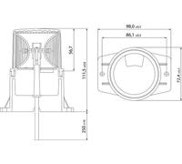Lumière D'Avertissement 80 V LED Jaune (Ambre) HELLA