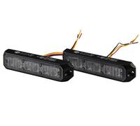 HELLA 2XD 012 160-801 LED-Feu à éclats - BST - 12/24V - bleu - Montage en saillie/vissé - limpide - bleu - Câble: 150mm - Fiche: extrémités de câble ouvertes - Kit