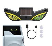 Lumière d'avertissement solaire dynamique à énergie solaire et LED | Panneau amusant pour fenêtre de voiture, camion, vélo, pare-brise arrière, chariot avant, SUV, vacances, fête d'anniversaire