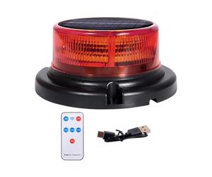 Lumière d'avertissement solaire-lampe stroboscopique LED, balise de sécurité clignotante avec conception étanche, alerte de visibilité du véhicule, lampe de signalisation extérieure pour remorque SUV