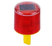 Lumière d'avertissement solaire LED, 1 pièce durable, lumière d'urgence, lampe d'éclairage d'alarme, lampe d'éclairage de route, bateau, batterie intégrée rouge